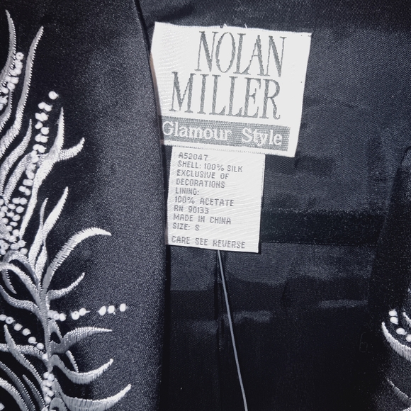 Women's QVC'S Black Silk Jacket - Picture 3 of 12